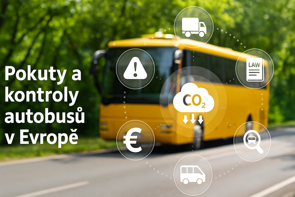 Pokuty a kontroly autobusů v Evropě